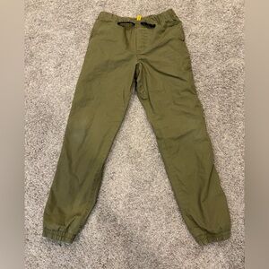 Polo Ralph Lauren kids green cotton pull on jogger pants size large 12-14